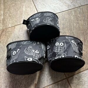Thirty-one “It’s owl good” print black and white small snap bin set of 3